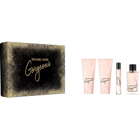 michael kors women's 4pc fragrance gift set|Gorgeous 4.